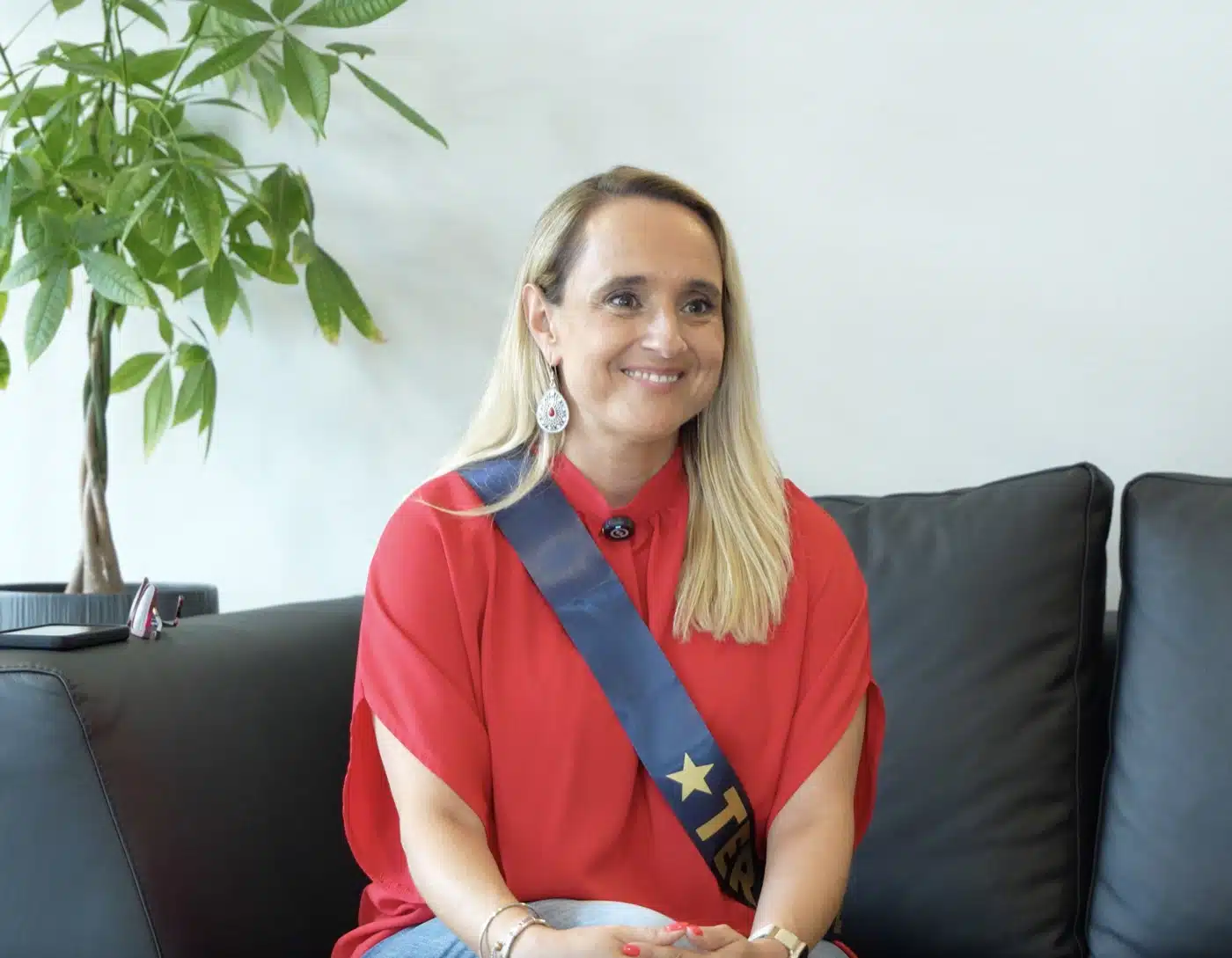 Mónica Oliveira, aluna da Academia Pedro Frias, a partilhar o seu testemunho